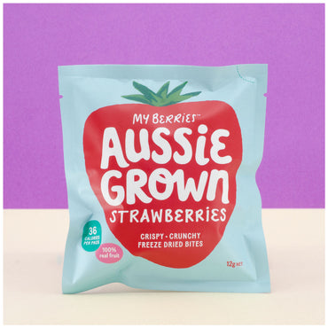 Aussie Grown Freeze Dried Strawberries 12 g